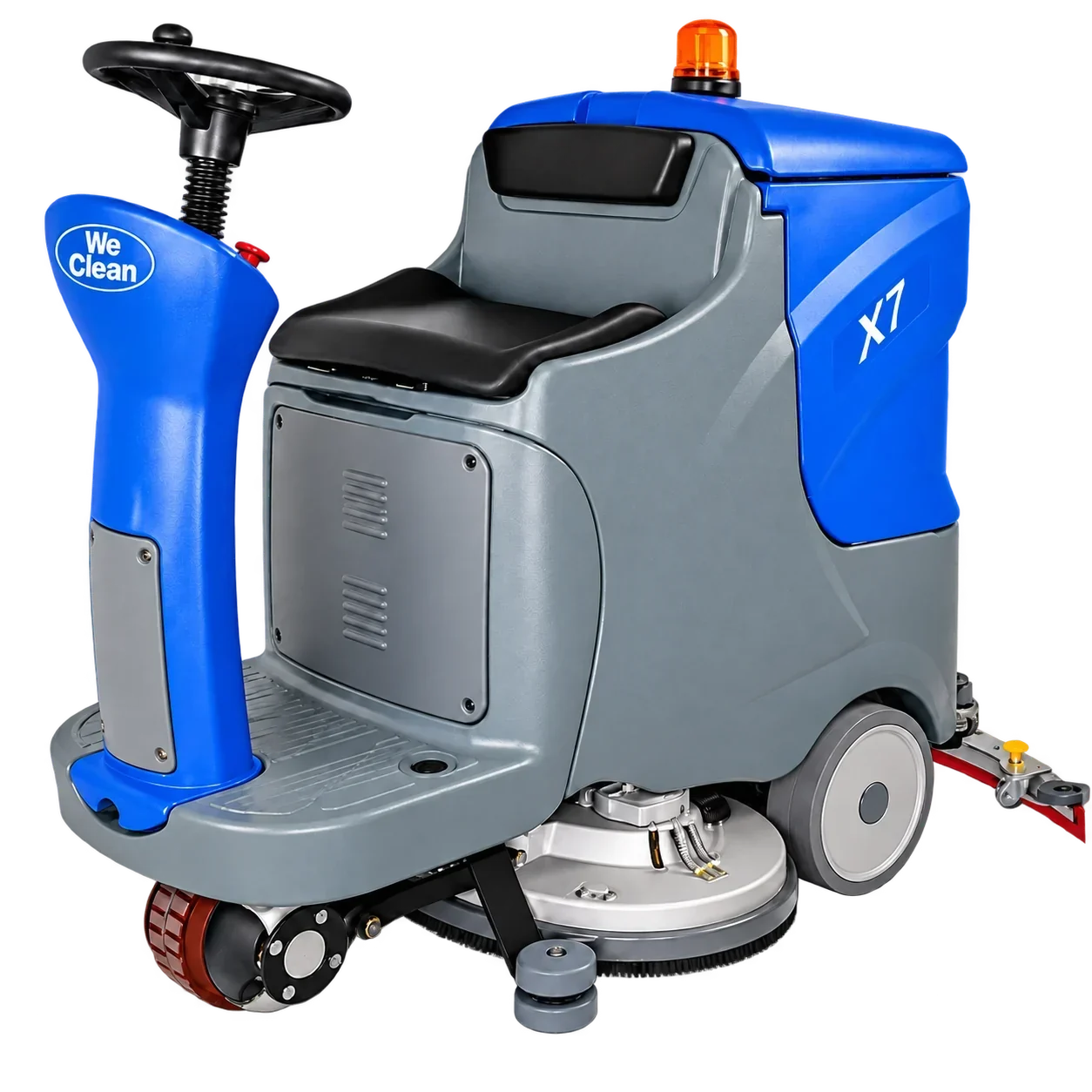 X7 ride-on industrial floor scrubber