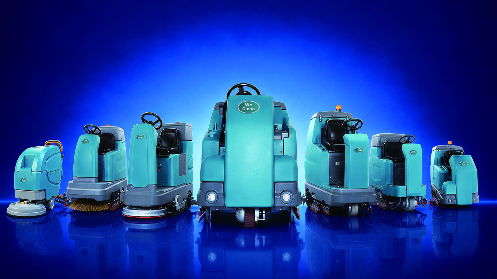 WeClean industrial floor scrubber brochure