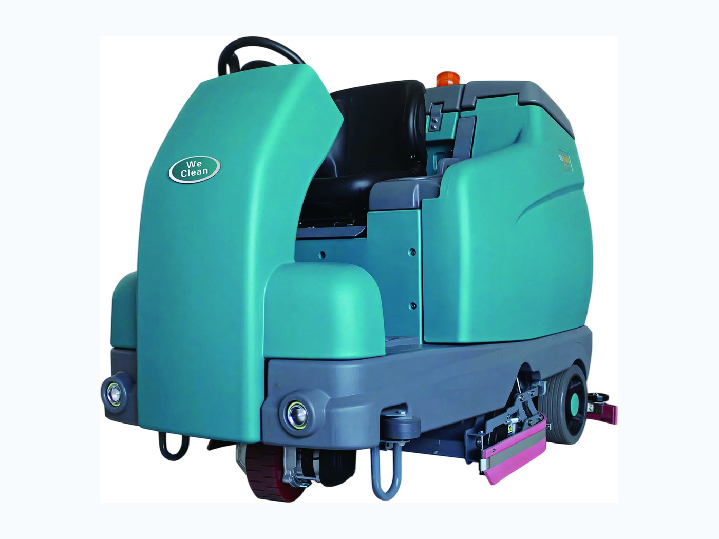 Complete WeClean ride-on sweeper scrubber for procurement review